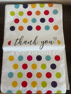 Poly Mailers Dots set of 10 10x13
